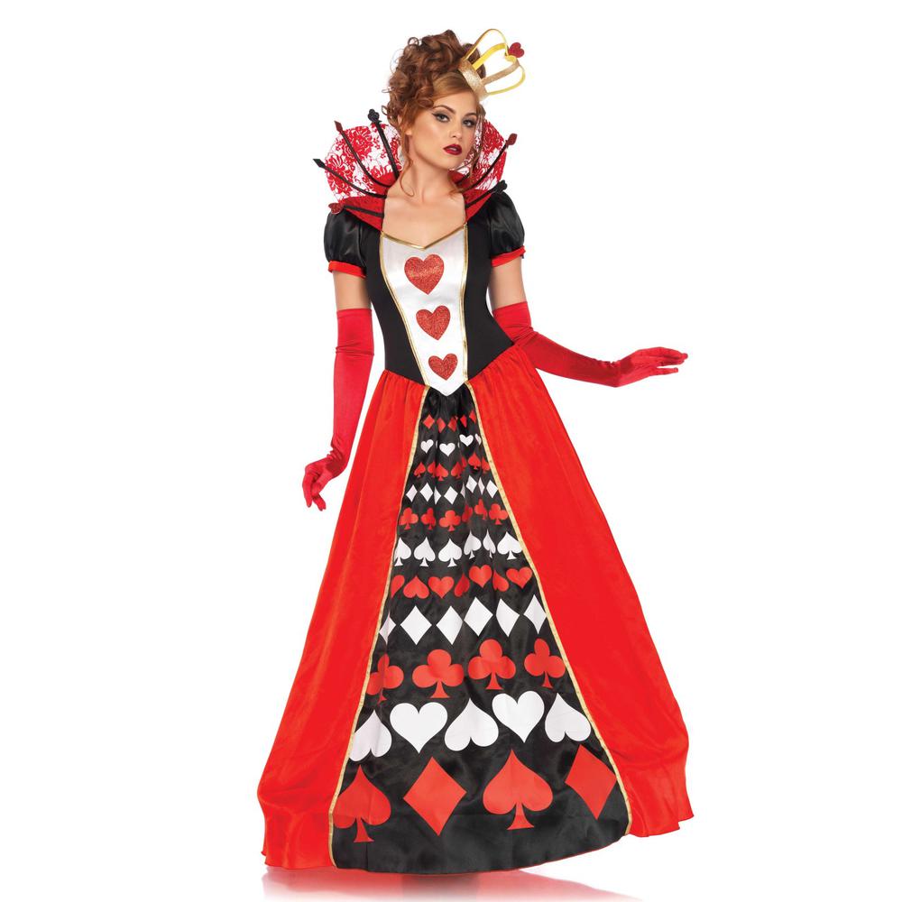 Leg Avenue - Deluxe Queen Of Hearts Costume - Multicolore